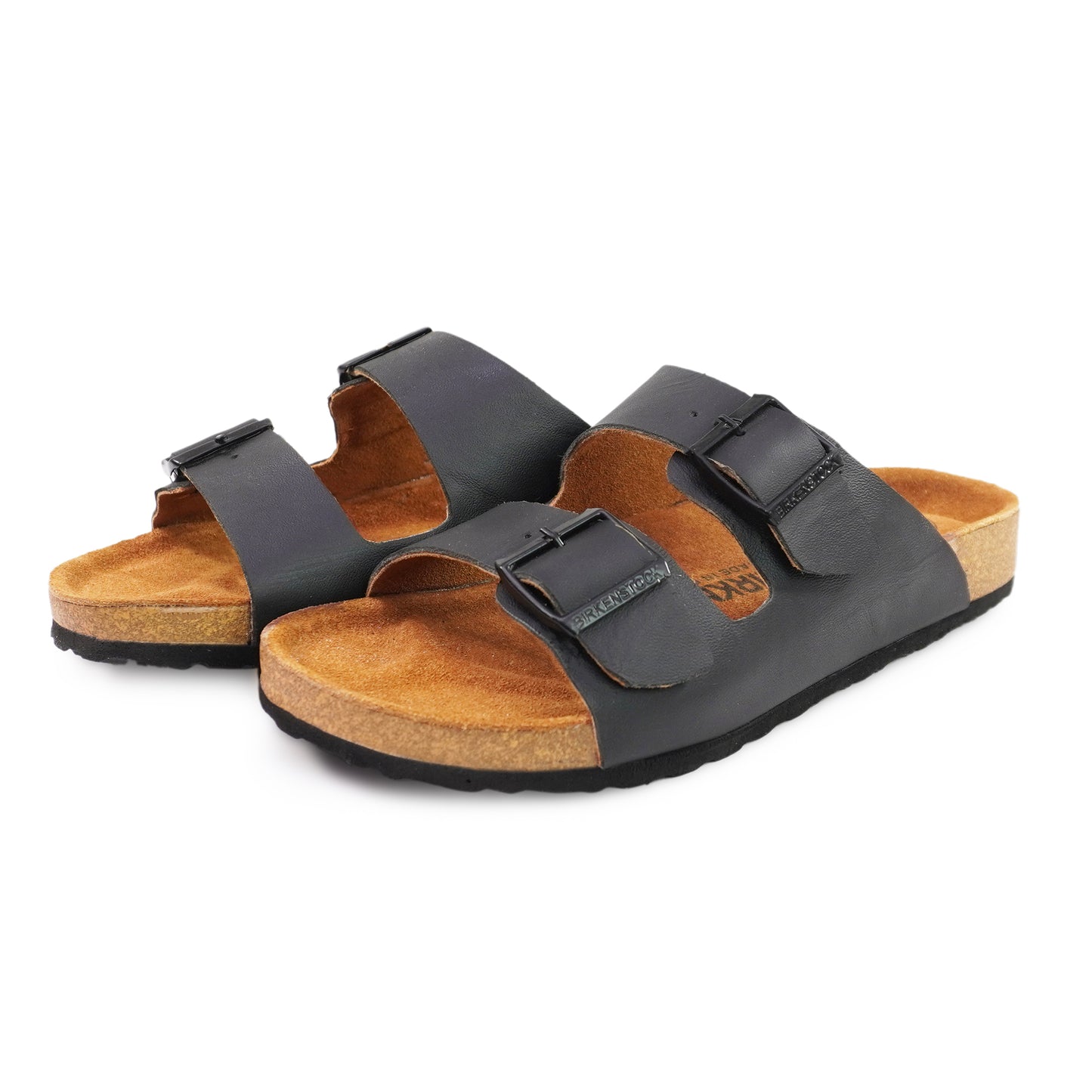 Birks Arizona Premium Leather Slides - Black👟