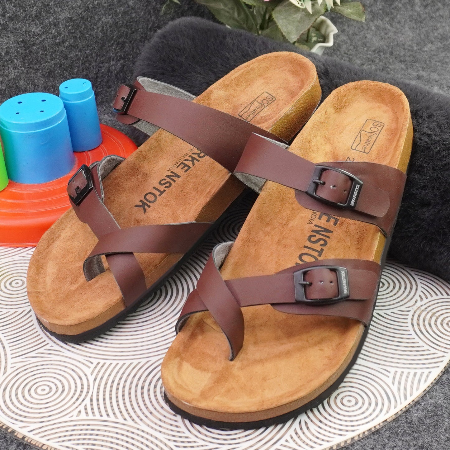 Birks Franca Leather Sandals - Brown