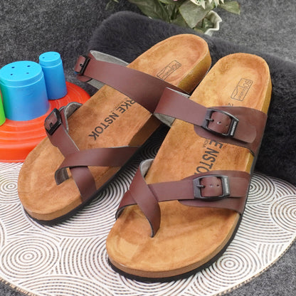Birks Franca Leather Sandals - Brown