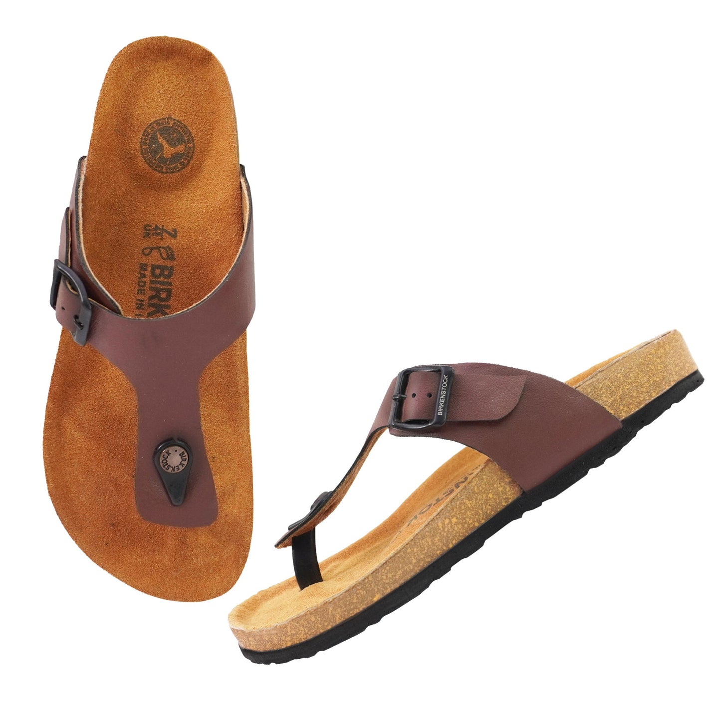 Birks Birko-Flor Gizeh Sandals - Brown