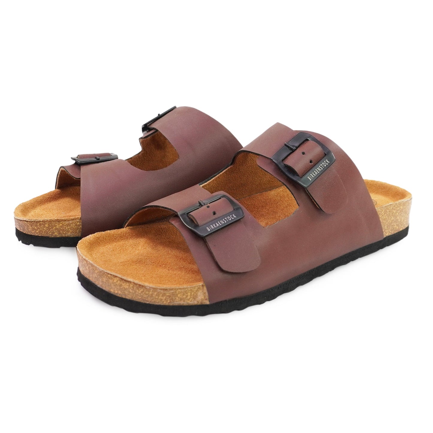 Birks Arizona Premium Leather Slides - Brown👟