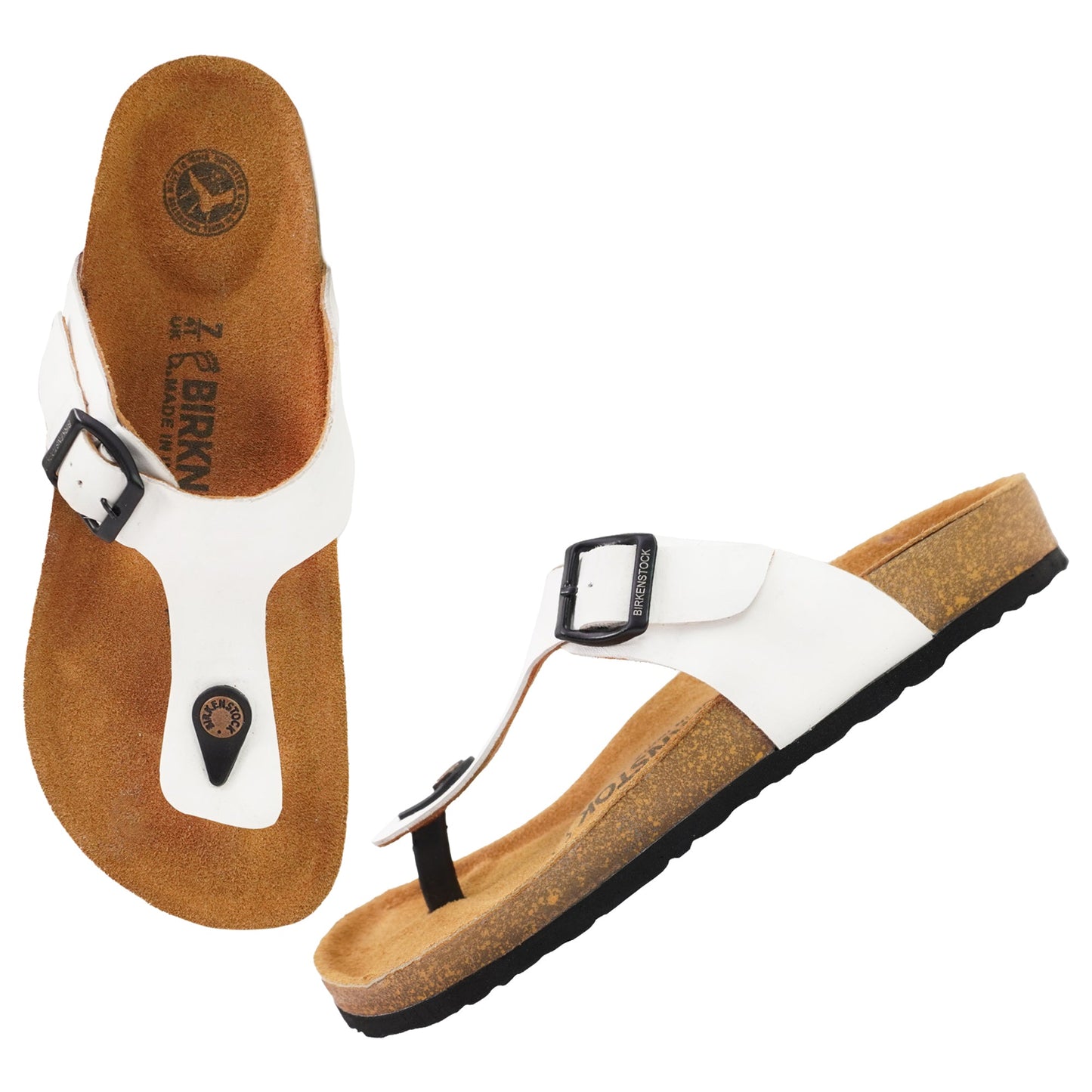 Birks Birko-Flor Gizeh Sandals - White