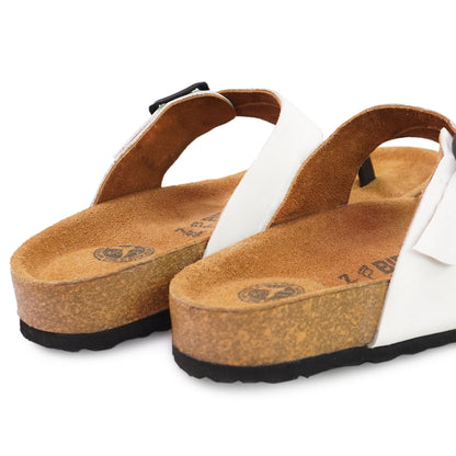 Birks Birko-Flor Gizeh Sandals - White